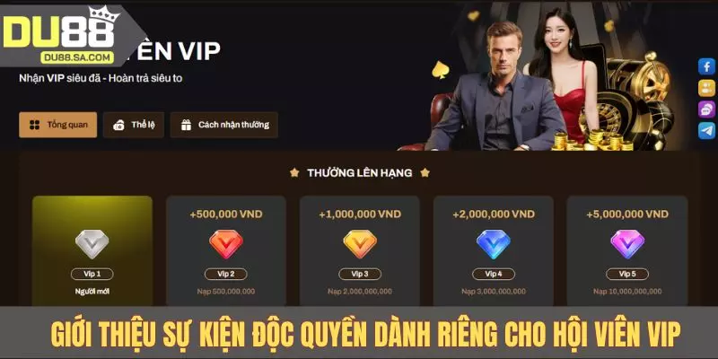 Giới thiệu sự kiện độc quyền dành riêng cho hội viên VIP Giới thiệu sự kiện độc quyền dành riêng cho hội viên VIP